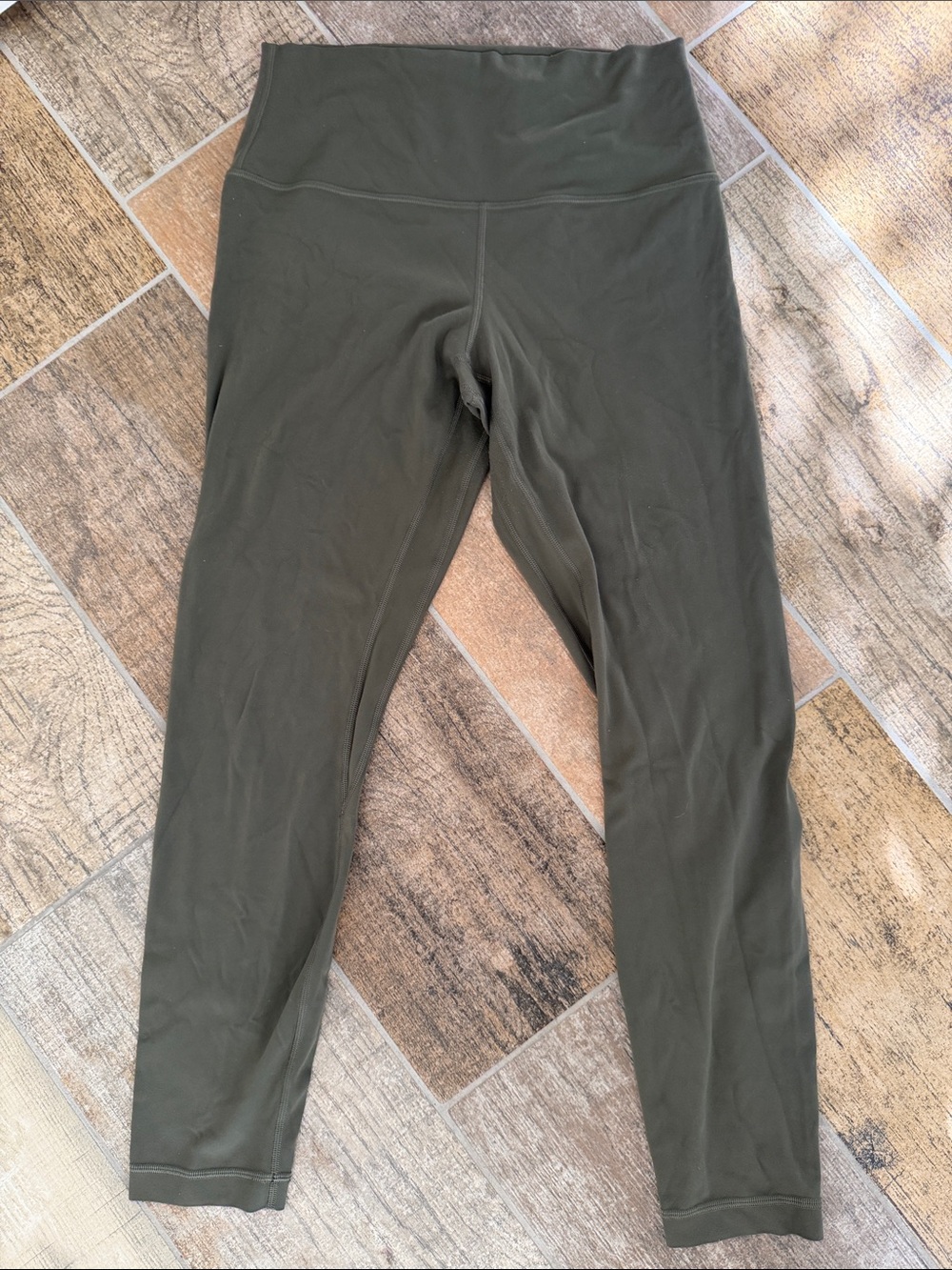 Lululemon Align Pant 25" Leggings Green Sage Size 8